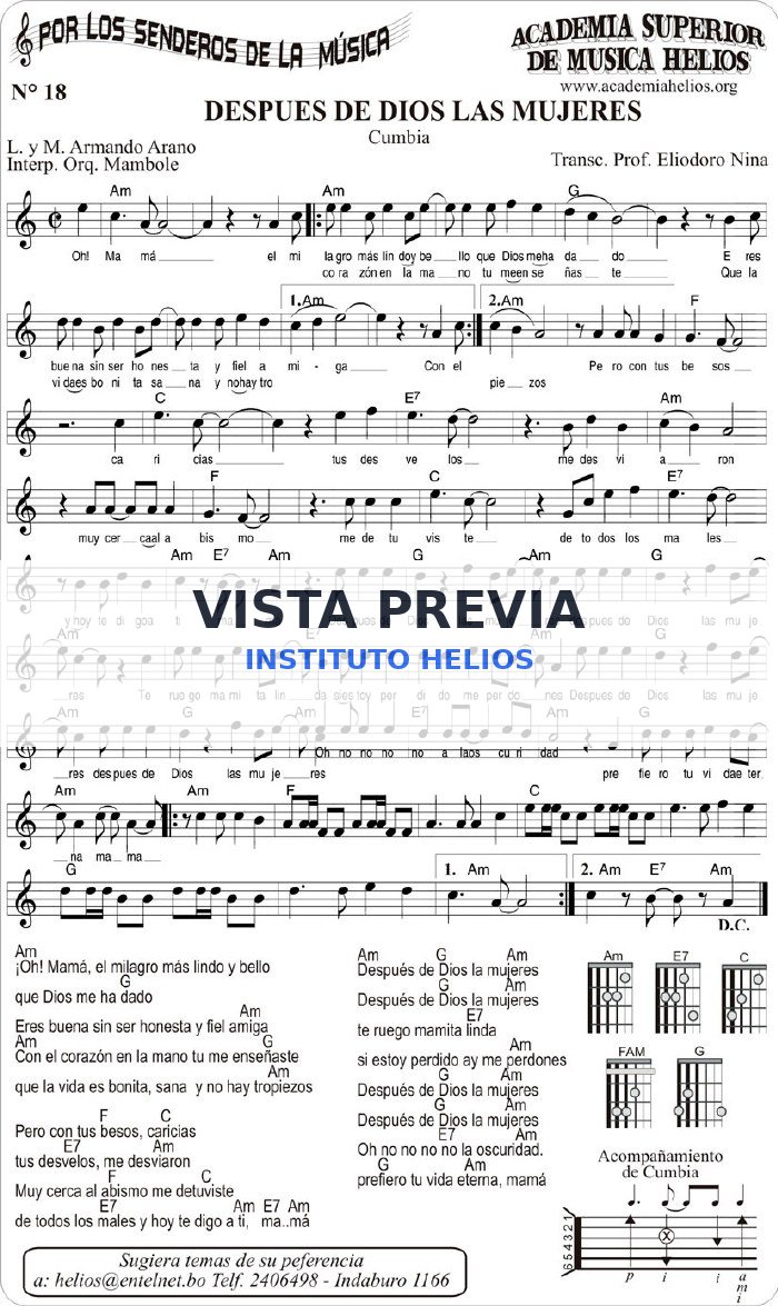 Vista previa de Despues de Dios las Mujeres